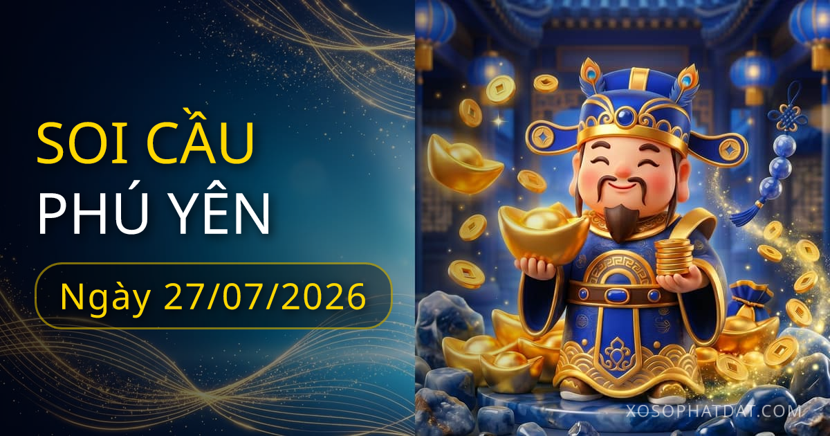 Dự đoán xổ số Phú Yên ngày 27/07/2026 – Bạch thủ 10 – Lô gan 10 (30 ngày)