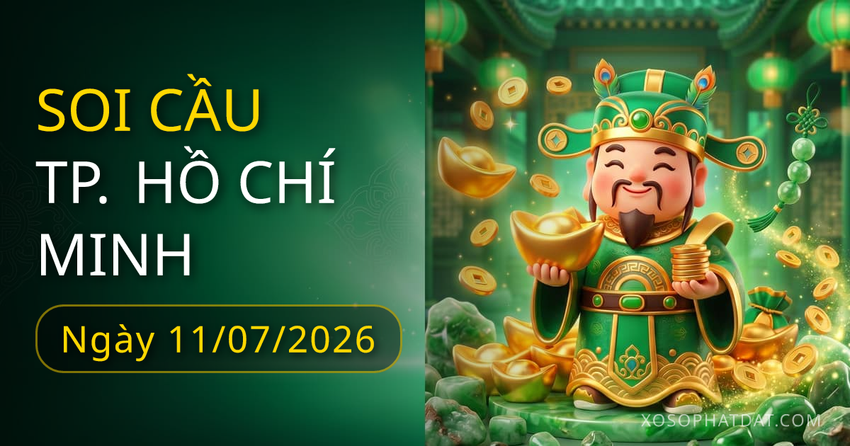 Dự đoán xổ số TP. Hồ Chí Minh ngày 11/07/2026 – Bạch thủ 43 – Lô gan 20 (30 ngày)