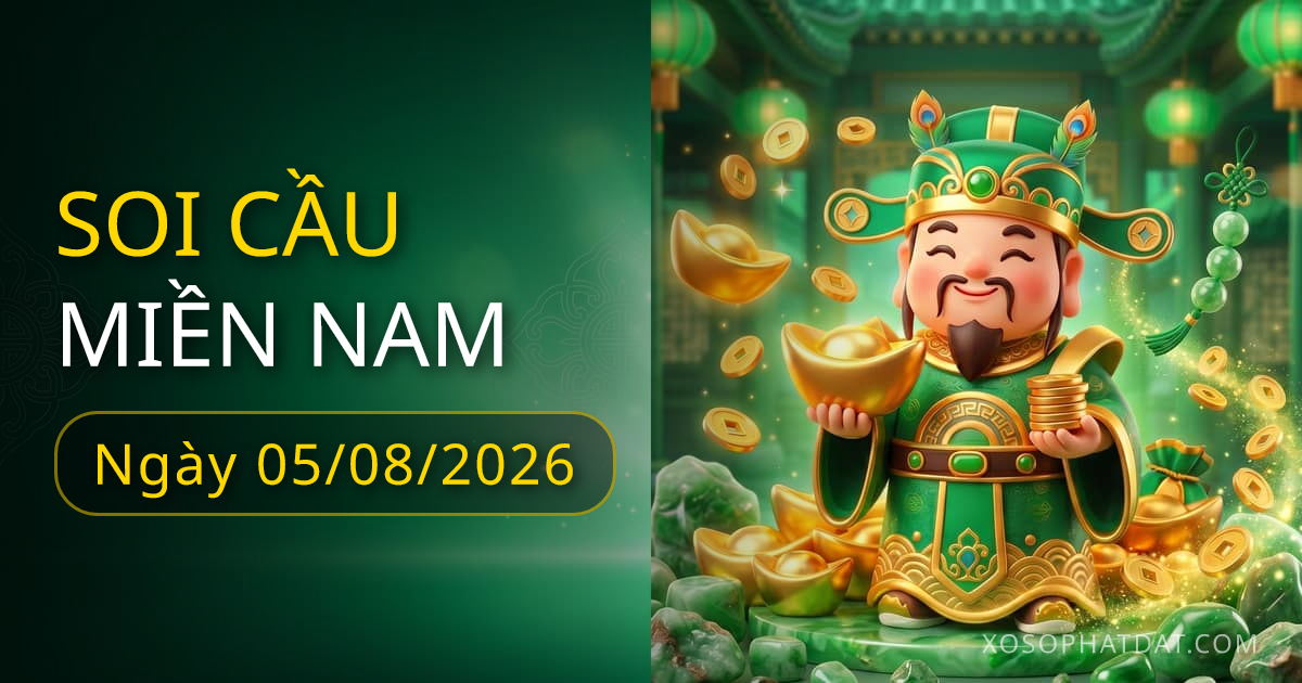 Dự đoán xổ số XSMN ngày 05/08/2026 – Bạch thủ 42 – Lô gan 19 (9 ngày)