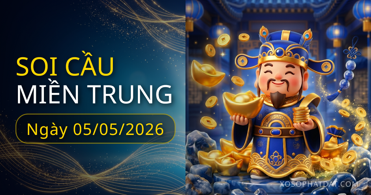 Dự đoán xổ số XSMT ngày 05/05/2026 – Bạch thủ 29 – Lô gan 15 (12 ngày)